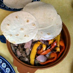 Fajitas galette mexicaine