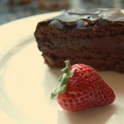 Gâteau au chocolat et amande