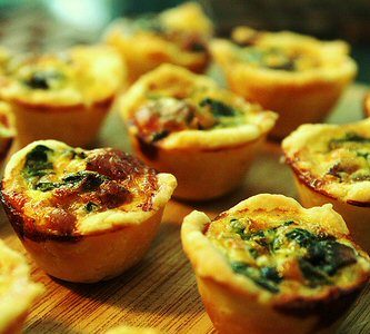 Mini quiches aux courgettes