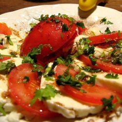 Salade de tomates à la mozzarella