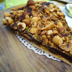 Tarte chocolat, orange et noisettes