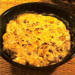 Gratin de pommes de terre et champignons