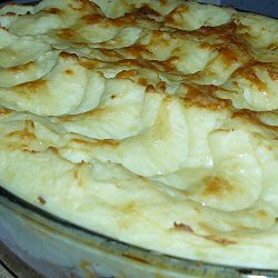 Parmentier aux champignons et aux oignons