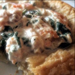 Quiche au saumon fumé et épinard