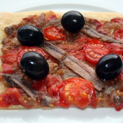 Tarte à la tomate et aux poivrons