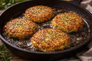 Galettes anti-gaspillage aux légumes