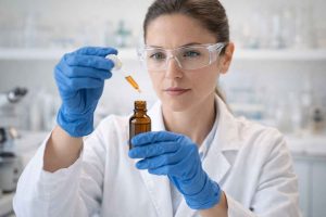 Analyse d'un arôme alimentaire liquide en laboratoire